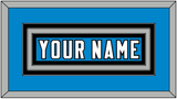 Carolina Nameplate - Home Blue - Triple Mat 2