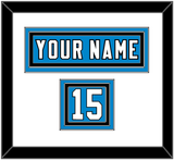 Carolina Nameplate & Number (Shoulder) - Home Blue - Triple Mat 1
