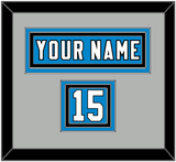 Carolina Nameplate & Number (Shoulder) - Home Blue - Triple Mat 4