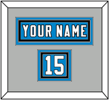 Carolina Nameplate & Number (Shoulder) - Home Blue - Triple Mat 4