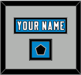 Carolina Nameplate & Jersey Logo Patch - Home Blue Jersey - Double Mat 3