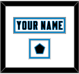 Carolina Nameplate & Jersey Logo Patch - Road White Jersey - Double Mat 1