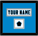 Carolina Nameplate & Jersey Logo Patch - Road White Jersey - Double Mat 2