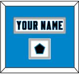 Carolina Nameplate & Jersey Logo Patch - Road White Jersey - Double Mat 2