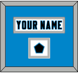 Carolina Nameplate & Jersey Logo Patch - Road White Jersey - Double Mat 2