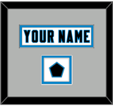 Carolina Nameplate & Jersey Logo Patch - Road White Jersey - Double Mat 3