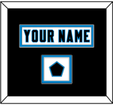 Carolina Nameplate & Jersey Logo Patch - Road White Jersey - Double Mat 4