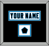 Carolina Nameplate & Jersey Logo Patch - Road White Jersey - Double Mat 4