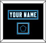 Carolina Nameplate & Jersey Logo Patch - Alternate Black Jersey - Double Mat 2