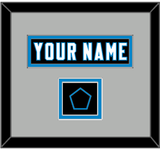 Carolina Nameplate & Jersey Logo Patch - Alternate Black Jersey - Double Mat 3