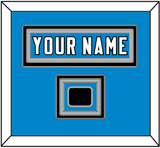 Carolina Nameplate & Jersey Logo Patch - Home Blue Jersey - Triple Mat 2