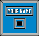 Carolina Nameplate & Jersey Logo Patch - Home Blue Jersey - Triple Mat 2