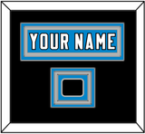 Carolina Nameplate & Jersey Logo Patch - Home Blue Jersey - Triple Mat 4