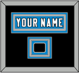 Carolina Nameplate & Jersey Logo Patch - Home Blue Jersey - Triple Mat 4