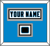 Carolina Nameplate & Jersey Logo Patch - Road White Jersey - Triple Mat 2