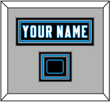 Carolina Nameplate & Jersey Logo Patch - Alternate Black Jersey - Triple Mat 3