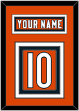 Chicago Nameplate & Number (Back) - Alternate Orange - Triple Mat 2