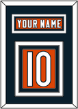 Chicago Nameplate & Number (Back) - Alternate Orange - Triple Mat 3