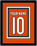 Chicago Nameplate & Number (Back) Combined - Alternate Orange - Triple Mat 2