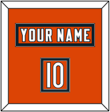 Chicago Nameplate & Number (Shoulder) - Alternate Orange - Double Mat 2