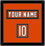 Chicago Nameplate & Number (Shoulder) - Alternate Orange - Double Mat 2