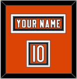 Chicago Nameplate & Number (Shoulder) - Alternate Orange - Triple Mat 3