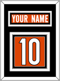 Cincinnati Nameplate & Number (Back) - Alternate Orange - Triple Mat 3