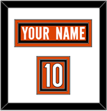 Cincinnati Nameplate & Number (Shoulder) - Alternate Orange - Triple Mat 1