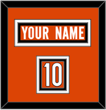 Cincinnati Nameplate & Number (Shoulder) - Alternate Orange - Triple Mat 2