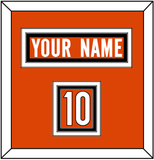 Cincinnati Nameplate & Number (Shoulder) - Alternate Orange - Triple Mat 2