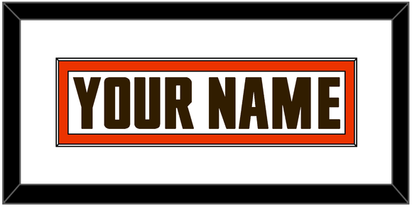 Cleveland Nameplate - Road White - Single Mat 1