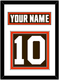 Cleveland Nameplate & Number (Back) - Home Brown - Double Mat 1