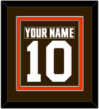 Cleveland Nameplate & Number (Back) Combined - Home Brown - Double Mat 2