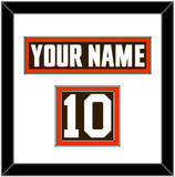 Cleveland Nameplate & Number (Shoulder) - Home Brown - Double Mat 1