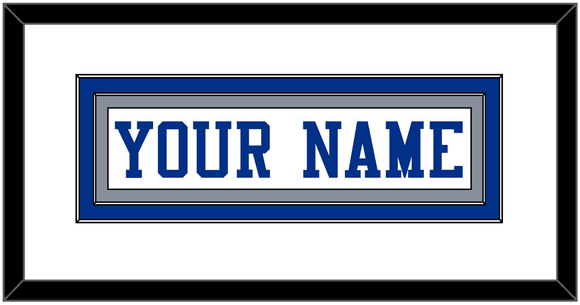 Dallas Nameplate - White Jersey - Double Mat 2