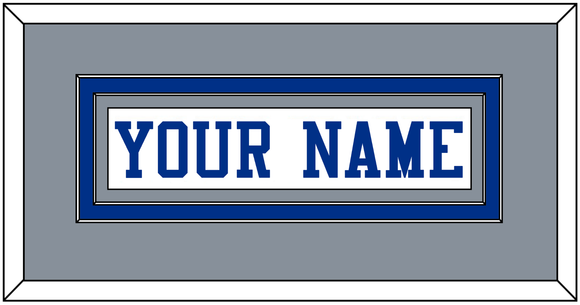Dallas Nameplate - White Jersey - Double Mat 3