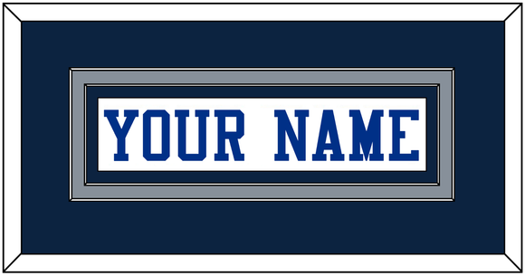 Dallas Nameplate - White Jersey - Double Mat 6