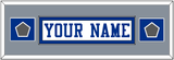 Dallas Nameplate & 2 Super Bowl Jersey Patches - White Jersey - Single Mat 6