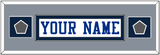 Dallas Nameplate & 2 Super Bowl Jersey Patches - White Jersey - Single Mat 8