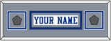 Dallas Nameplate & 2 Super Bowl Jersey Patches - White Jersey - Double Mat 6