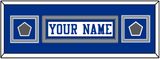 Dallas Nameplate & 2 Super Bowl Jersey Patches - White Jersey - Double Mat 10
