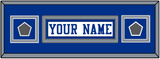 Dallas Nameplate & 2 Super Bowl Jersey Patches - White Jersey - Double Mat 10