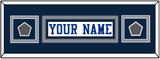 Dallas Nameplate & 2 Super Bowl Jersey Patches - White Jersey - Double Mat 12