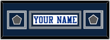 Dallas Nameplate & 2 Super Bowl Jersey Patches - White Jersey - Double Mat 12
