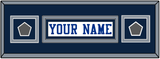Dallas Nameplate & 2 Super Bowl Jersey Patches - White Jersey - Double Mat 12