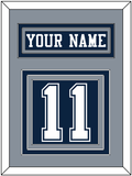 Dallas Nameplate & Number (Back) - Blue Jersey - Triple Mat 2