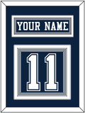 Dallas Nameplate & Number (Back) - Blue Jersey - Triple Mat 3