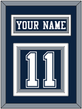 Dallas Nameplate & Number (Back) - Blue Jersey - Triple Mat 3