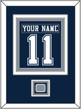 Dallas Nameplate & Number (Back) Combined With Super Bowl Jersey Patch - Blue Jersey - Triple Mat 2