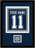 Dallas Nameplate & Number (Back) Combined With Super Bowl Jersey Patch - Blue Jersey - Triple Mat 2